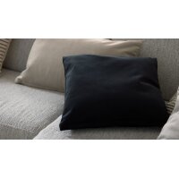 Interliving Kissenhülle Serie 9120 schwarzer Samt - ca. 45 x 45 cm