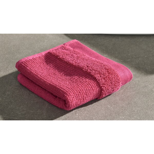 Interliving Handtuch Serie 9108 - Gästehandtuch pinkfarbene Baumwolle - ca. 30 x 50 cm