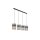 GLOBO Hängeleuchte Gorley rauchfarbenes Glas & Metall – Länge ca. 110 cm