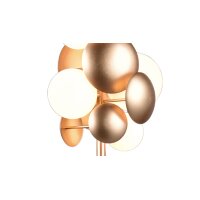 TRIO Stehleuchte Bubble Gold & Weiß –...