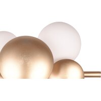 TRIO Wandleuchte Bubble Gold & Weiß – Breite ca. 22 cm