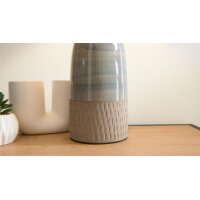 Interliving Leuchten Serie 9346 - Tischlampe graue Keramik – Höhe ca. 49 cm