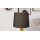 Interliving Leuchten Serie 9349 - Tischlampe Holz & schwarzer Stoff – Höhe ca. 50 cm