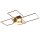 Interliving Leuchten Serie 9348 - Deckenlampe schwarzes Metall - Länge ca. 110 cm