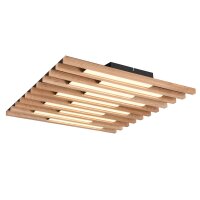 Interliving Leuchten Serie 9347 - Deckenlampe Holz - ca. 62 x 60 cm