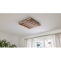 Interliving Leuchten Serie 9347 - Deckenlampe Holz - ca. 62 x 60 cm