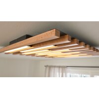 Interliving Leuchten Serie 9347 - Deckenlampe Holz - ca. 62 x 60 cm