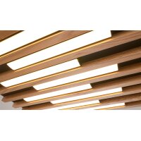 Interliving Leuchten Serie 9347 - Deckenlampe Holz - ca. 62 x 60 cm