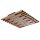 Interliving Leuchten Serie 9347 - Deckenlampe Holz - ca. 62 x 60 cm