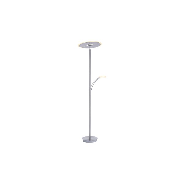 Paul Neuhaus Artur - Deckenfluter stahlfarbenes Metall - Höhe ca. 181 - 200 cm