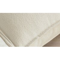 Roomio® No. 4102 - XXL-Polsterhocker weißer Stoffbezug Loop & Metallfüße 908 MF - ca. 90 x 120 cm