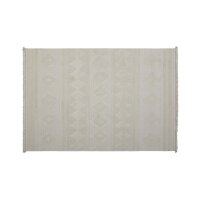 Roomio® Teppich No. 8304 cremefarbenes Rautenmuster -...