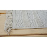 Roomio® Teppich No. 8304 cremefarbenes Rautenmuster - ca. 160 x 230 cm