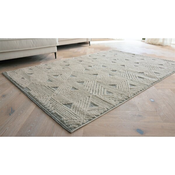 Roomio® Teppich No. 8308 creme-grau gemustert - ca. 200 x 290 cm