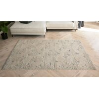 Roomio® Teppich No. 8308 creme-grau gemustert - ca. 133 x 190 cm