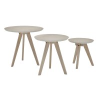 Roomio No. 2000 - Couchtisch-Set weiß gewaschene...