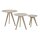 Roomio No. 2000 - Couchtisch-Set weiß gewaschene Esche - dreiteilig