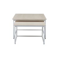 Roomio No. 2000 - quadratisches Couchtisch-Set weiß...