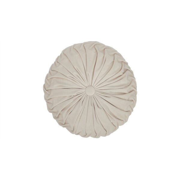 Roomio® Kissen No. 9401 beiger Samt - Durchmesser ca. 42 cm