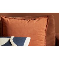 Roomio® Kissenhülle No. 9401 rostfarbener Samt - ca. 45 x 45 cm