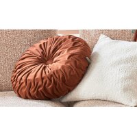 Roomio® Kissen No. 9401 rostfarbener Samt -...