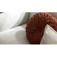 Roomio® Kissen No. 9401 rostfarbener Samt - Durchmesser ca. 42 cm
