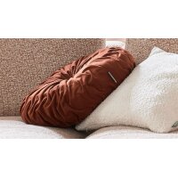 Roomio® Kissen No. 9401 rostfarbener Samt - Durchmesser ca. 42 cm