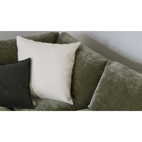 Roomio® Kissenhülle No. 9402 weißer Bouclé - ca. 60 x 60 cm