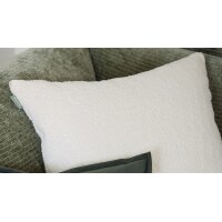 Roomio® Kissenhülle No. 9402 weißer Bouclé - ca. 60 x 60 cm