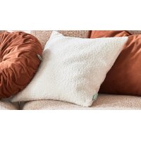 Roomio® Kissenhülle No. 9402 weißer Bouclé - ca. 60 x 60 cm