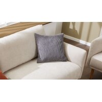 Roomio® Kissenhülle No. 9403 aschegrauer Breitcord - ca. 45 x 45 cm