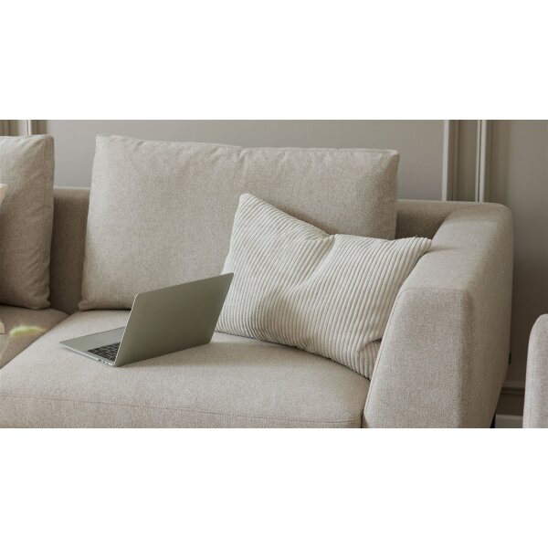 Roomio® Kissenhülle No. 9403 beiger Breitcord - ca. 40 x 60 cm