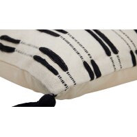 Roomio® Kissenhülle No. 9409 beige & schwarze Baumwolle - ca. 45 x 45 cm