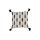 Roomio® Kissenhülle No. 9409 beige & schwarze Baumwolle - ca. 45 x 45 cm