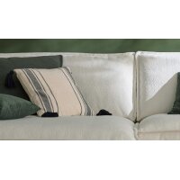 Roomio® Kissenhülle No. 9411 beiger & schwarzer Jacquard - ca. 45 x 45 cm