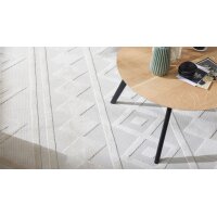 Roomio® Teppich No. 8307 beiges Rautenmuster - ca. 160 x 230 cm