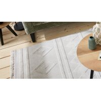 Roomio® Teppich No. 8307 beiges Rautenmuster - ca. 200 x 290 cm