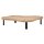 Roomio Couchtisch No. 2002 Eichefurnier & schwarzes Mangoholz - ca. 173 x 104 cm