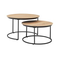 Roomio No. 2002 - Couchtisch-Set Eichefurnier &...