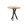 Roomio No. 2002 - Beistelltisch Eichefurnier & schwarzes Mangoholz - Durchmesser ca. 50 cm