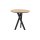 Roomio No. 2002 - Beistelltisch Eichefurnier & schwarzes Mangoholz - Durchmesser ca. 50 cm