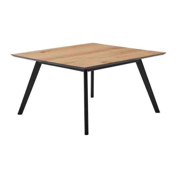 Roomio No. 2002 - Couchtisch Eichefurnier & schwarzes Mangoholz - ca. 80 x 70 cm