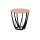 Beistelltisch Mella 1 Artisaneiche & Schwarz - Durchmesser ca. 50 cm