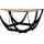 Couchtisch Mella 2 Artisaneiche & Schwarz - Durchmesser ca. 80 cm
