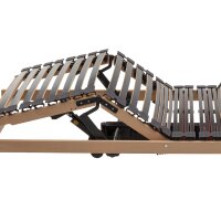 Interliving Lattenrost Serie 1953 mit Funksteuerung dreifach motorisch mit Funk-Fernbedienung – Liegefläche ca. 90 x 200 cm