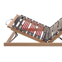 Interliving Lattenrost Serie 1953 mit Hebehilfe mit Hebehilfe & manuell verstellbar – Liegefläche ca. 90 x 200 cm