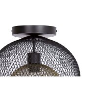 GLOBO Lampen Serie Selina - Deckenlampe schwarzes & goldenes Metall – Durchmesser ca. 30 cm