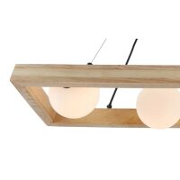 GLOBO Lampen Serie Nanda - Hängelampe Holz &...
