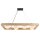 GLOBO Lampen Serie Nanda - Hängelampe Holz & opalweißes Glas - Länge ca. 110 cm