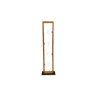 GLOBO Lampen Serie Nanda - Stehlampe Holz & opalweißes Glas - Höhe ca. 110 cm
